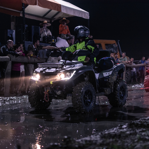 Quad and buggy tug of war